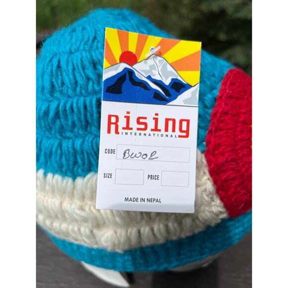 NEW Rising International Colorado Flag Crochet Fleece Lined Beanie Nepalese Hat - Picture 5 of 8